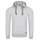 riverso Herren Kapuzenpullover RIVNiklas Pullover Sweatshirt Hoodie Kapuze Kängurutaschen Cross-Over-Kragen Regular Einfarbig Baumwolle Grau 5XL, Größe:5XL, Farbe:Grey Melange Standard 1 (BJD)