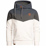 Amaci&Sons Herren Basic Kapuzenpullover Sweatjacke Pullover Hoodie Sweatshirt(4052) Blau/Anthrazit/Weiß Amaci&Sons Herren Basic Kapuzenpullover Sweatjacke Pullover Hoodie Sweatshirt(4052) Blau/Anthrazit/Weiß