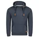 riverso Herren Kapuzenpullover RIVNiklas Regular Fit Hoodie Tasche Pullover Streetwear Cross-Over-Kragen Kapuze Blau M (M, Navy (BJD))