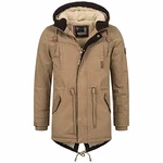 ALESSANDRO SALVARINI Winterjacke Herren Jacke Winter Mann Camel