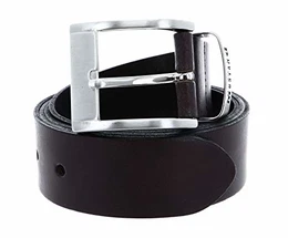 Gürtel Herren Vollrindleder Ledergürtel Herrengürtel 40 mm Jeansgürtel (Dunkelbraun, 90)