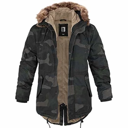 Winterparka Fishtail mit Futter darkcamo - M