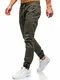 BOLF Herren Sporthose Trainingshose Jogginghose Fitnesshose Freizeithose Sport Style M.SARA KA951 Dunkelgrün M [6F6]