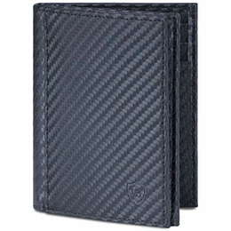 VON HEESEN® Geldbörse Herren mit Münzfach & RFID Schutz I Geldbeutel für Männer I Portemonnaie Brieftasche Wallet Portmonee (Carbon-Schwarz)