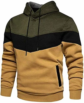 Rave on Friday Unisex Hoodie Patchwork Fleece Pullover Langarm Farbblock Sweatshirt Atmungsaktive Sport Outwear Casual Tops mit Kanga Tasche und Kordelzug Armeegrün Rave on Friday Unisex Hoodie Patchwork Fleece Pullover Langarm Farbblock Sweatshirt Atmungsaktive Sport Outwear Casual Tops mit Kanga Tasche und Kordelzug Armeegrün
