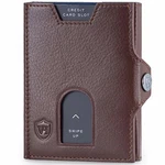VON HEESEN® Slim Wallet mit Münzfach und RFID-Schutz Braun