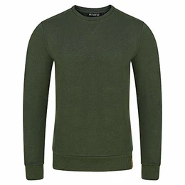 Herren Pullover RIVPhillip Sweatshirt Basic Rundhals Sweater Pulli Langarm Regular Fit Einfarbig Grün M, Größe:M, Farbe:Ivy Green (12400)
