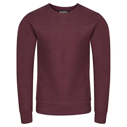 riverso Herren Pullover RIVPhillip Sweatshirt Basic Rundhals Sweater Pulli Langarm Regular Fit Einfarbig Rot