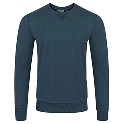 riverso Herren Pullover RIVPhillip Sweatshirt Basic Rundhals Sweater Pulli Langarm Regular Fit Einfarbig Blau/Navy (19400)