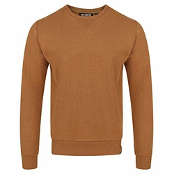 riverso Herren Pullover RIVPhillip Sweatshirt Basic Rundhals Sweater Pulli Langarm Regular Fit Einfarbig Braun