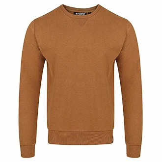 riverso Herren Pullover RIVPhillip Sweatshirt Basic Rundhals Sweater Pulli Langarm Regular Fit Einfarbig Braun riverso Herren Pullover RIVPhillip Sweatshirt Basic Rundhals Sweater Pulli Langarm Regular Fit Einfarbig Braun