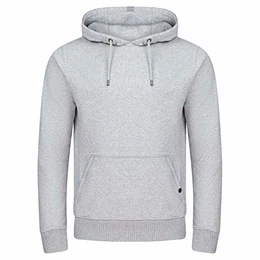 Herren Kapuzenpullover RIVTheo Hoodie Sweatshirt Pullover Kapuze Kängurutaschen Regular Fit Einfarbig Baumwolle Grau M, Größe:M, Farbe:Grey Melange Standard 1 (23200)