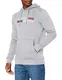 JACK & JONES Herren Jjecorp Logo Sweat Hood Noos Kapuzenpullover, Light Grey Melange/Detail:PLAY - REG, M