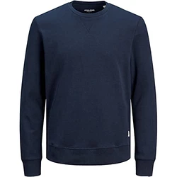 JACK & JONES Herren JJEBASIC Sweat Crew Neck NOOS 12181903 Blau