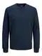Jack and Jones Herren Basic Langarm Pullover Rundhals Top Marineblau Blazer M