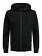 Jack and Jones Herren Zip Kapuzenpullover Fleecejacke Schwarz M
