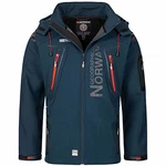 Geographical Norway Herren Softshell Funktions Outdoor Jacke im Bundle mit urbandreamz Beanie Navy