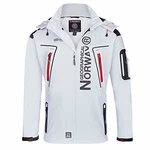 Geographical Norway Herren Softshell Funktions Outdoor Jacke im Bundle mit urbandreamz Beanie Weiß
