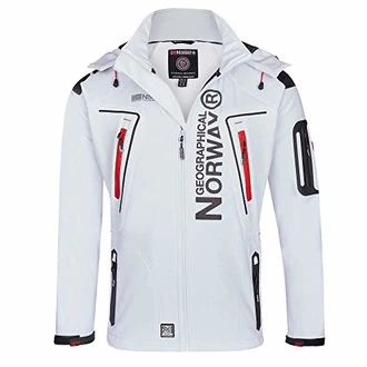 Geographical Norway Herren Softshell Funktions Outdoor Jacke im Bundle mit urbandreamz Beanie Weiß Geographical Norway Herren Softshell Funktions Outdoor Jacke im Bundle mit urbandreamz Beanie Weiß