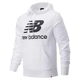 Essentials Stacked Logo Kapuzenpullover Herren weiß, M