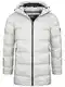Indicode Herren Parkkish Winterparka mit Kapuze   Herrenjacke Herrenparka für Männer Offwhite M