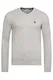 U.S. POLO ASSN. Herren Pullover mit V-Ausschnitt – Eleganter Langarm Strickpullover – Pulli für Herbst/Winter/Frühling – Für Freizeit Business (Hellgrau, M)