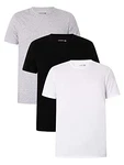 Lacoste Herren T-Shirt TH3451 (3er Pack) Weiß/Silber Chine