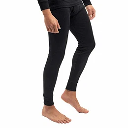 Herren Ski- und Thermounterhose Thermo Light, Warme Unterwäsche lang - Schwarz L
