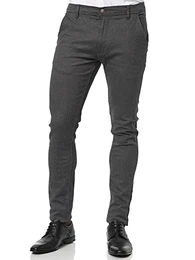 Herren Buckner Stoffhose mit 4 Taschen Stretch Hose Herrenhose für Männer Pewter 32/32