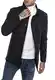 Herren Jacke Mantel mit Stehkragen Elegant Schick Casual Blau XL