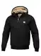 Herren Winterjacke mit Kapuze Pitbull Männer Wattierte Jacke Sherpa Elkwood III Warme Winter Anorak M