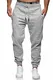 MERISH Jogginghose Herren Jogger Männer Baumwolle Jungen Slim Fit 283 (M, 277b Grau)