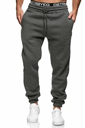 Jogginghose Herren Jogger Männer Baumwolle Jungen Slim Fit 283 (M, 277c Anthrazit)