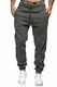 MERISH Jogginghose Herren Jogger Männer Baumwolle Jungen Slim Fit 283 (M, 277c Anthrazit)