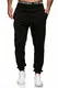 MERISH Jogginghose Herren Jogger Männer Baumwolle Jungen Slim Fit 283 (M, 277a Schwarz)