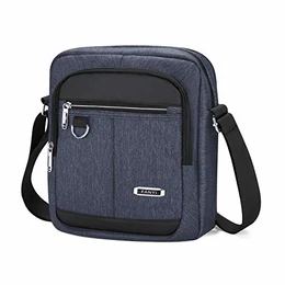 Herrentasche Nylon Umhängetaschen Herren Crossbody Bag Tasche Umhängen Männer Schultertasche für Freizeit Urlaub Ausflug Reise Wandern (Blau-01)