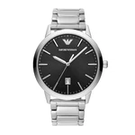 Emporio Armani Analoguhr DreizeigerDatumswerk AR11310 schwarz/silber (AR11310)