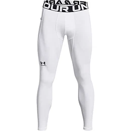 Herren UA CG Armour Leggings, ultrawarme Sportleggings, Laufhose für Männer mit 4-Way-Stretch und Anti-Geruchs-Technologie, Weiß, L