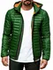 Indicode Herren Aguillar Steppjacke in Daunenjacken-Optik   Winterjacke Übergangsjacke Greener M