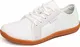 WHITIN Herren Knit Barfussschuhe Traillaufschuh Barfuss Schuhe Barfußschuhe Barfuß Barfußschuh Minimalistische Laufschuhe Zehenschuhe Trekkingschuhe Sneaker für Männer Fitness Weiß gr 43 EU