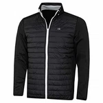 Calvin Klein Herren Hybrid Jacke Schwarz/Silber