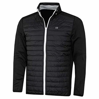 Calvin Klein Herren Hybrid Jacke Schwarz/Silber