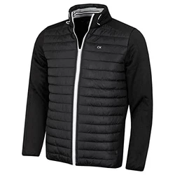 Calvin Klein Herren Hybrid Jacke Schwarz/Silber