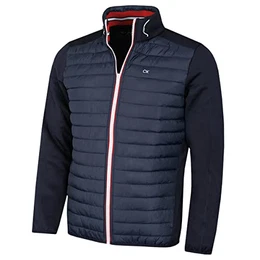 Herren Hyrbid Jacke - Navy - XL