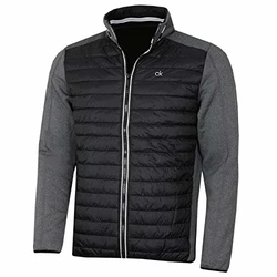 Calvin Klein Herren Hybrid Jacke Anthrazit/Schwarz