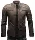 Crone Meo Herren Lederjacke Cleane Basic Echtleder Jacke (M, Togo (Nubukleder))