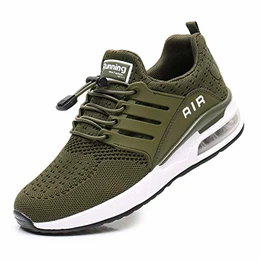 Chueuv Sportschuhe Herren Damen Laufschuhe Leicht Turnschuhe Atmungsaktiv Sneakers Straßenlaufschuhe Luftkissenschuhe Running Jogging Schuhe Gym Athletic Outdoor Green43