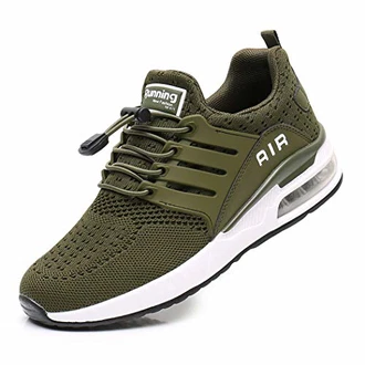 Chueuv Sportschuhe Herren Damen Laufschuhe Leicht Turnschuhe Atmungsaktiv Sneakers Straßenlaufschuhe Luftkissenschuhe Running Jogging Schuhe Gym Athletic Outdoor Grün