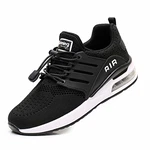 Chueuv Sportschuhe Herren Damen Laufschuhe Leicht Turnschuhe Atmungsaktiv Sneakers Straßenlaufschuhe Luftkissenschuhe Running Jogging Schuhe Gym Athletic Outdoor Schwarz