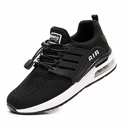 Sportschuhe Herren Damen Laufschuhe Leicht Turnschuhe Atmungsaktiv Sneakers Straßenlaufschuhe Luftkissenschuhe Running Jogging Schuhe Gym Athletic Outdoor Black43
